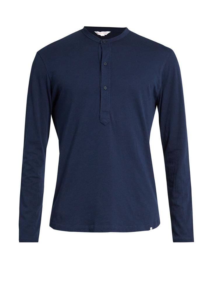 Orlebar Brown Craine Long-sleeved Henley Top