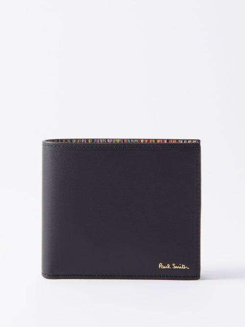 Paul Smith - Signature-stripe Leather Bi-fold Wallet - Mens - Black