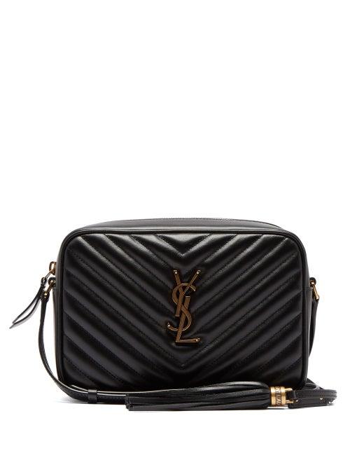Matchesfashion.com Saint Laurent - Lou Medium Quilted Leather Cross Body Bag - Womens - Black
