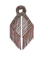 Matchesfashion.com Missoni - Metallic Stripe Knit Wrap Scarf - Womens - Multi