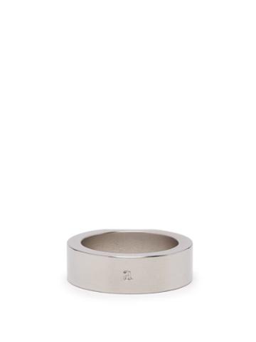 Matchesfashion.com Alice Made This - Bacchus Steel Signet Ring - Mens - Silver