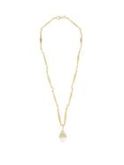 Matchesfashion.com Tohum - Lumia Surya Crystal-drop 24-gold Plated Necklace - Womens - Gold