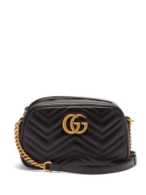 Ladies Bags Gucci - Gg Marmont Small Quilted-leather Cross-body Bag - Womens - Black