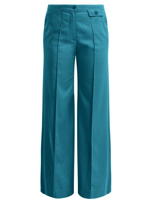Matchesfashion.com See By Chlo - City Twill Trousers - Womens - Blue