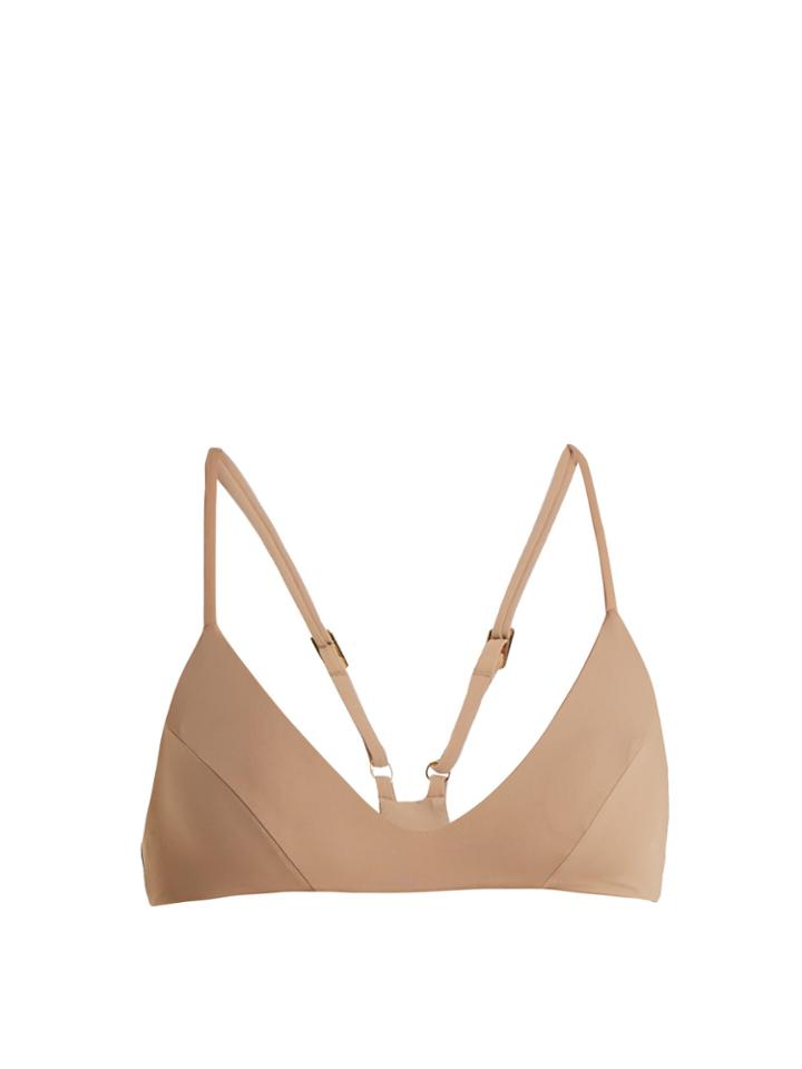Dos Gardenias Wild Honey Racer-back Bikini Top