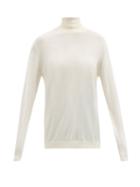 Raey - Roll-neck Fine-knit Merino Wool Sweater - Womens - Ivory