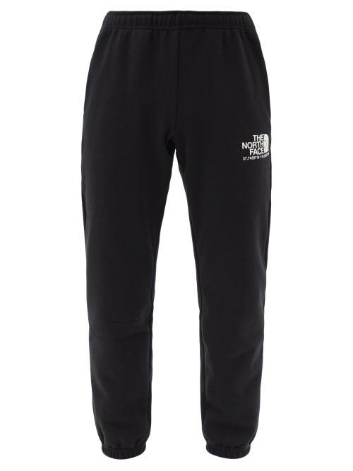 Matchesfashion.com The North Face - Coordinates-print Cotton-blend Jersey Track Pants - Mens - Black