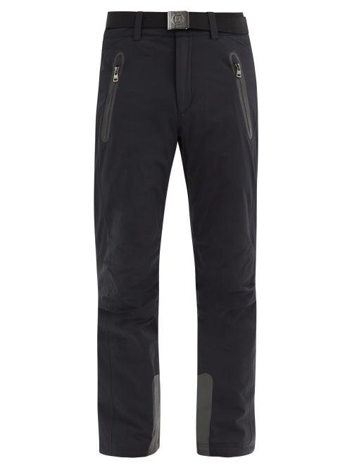 Matchesfashion.com Bogner - Tobi Belted Soft-shell Ski Trousers - Mens - Black