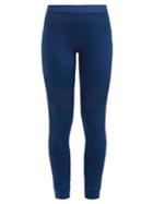 Matchesfashion.com Adidas By Stella Mccartney - Performance Essentials Mesh Panelled Leggings - Womens - Blue