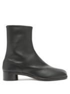 Mens Shoes Maison Margiela - Tabi Split-toe Leather Ankle Boots - Mens - Black