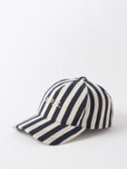 A.p.c. - Eden Striped-denim Cap - Mens - Denim