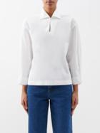 A.p.c. - Angela Cotton-poplin Blouse - Womens - White