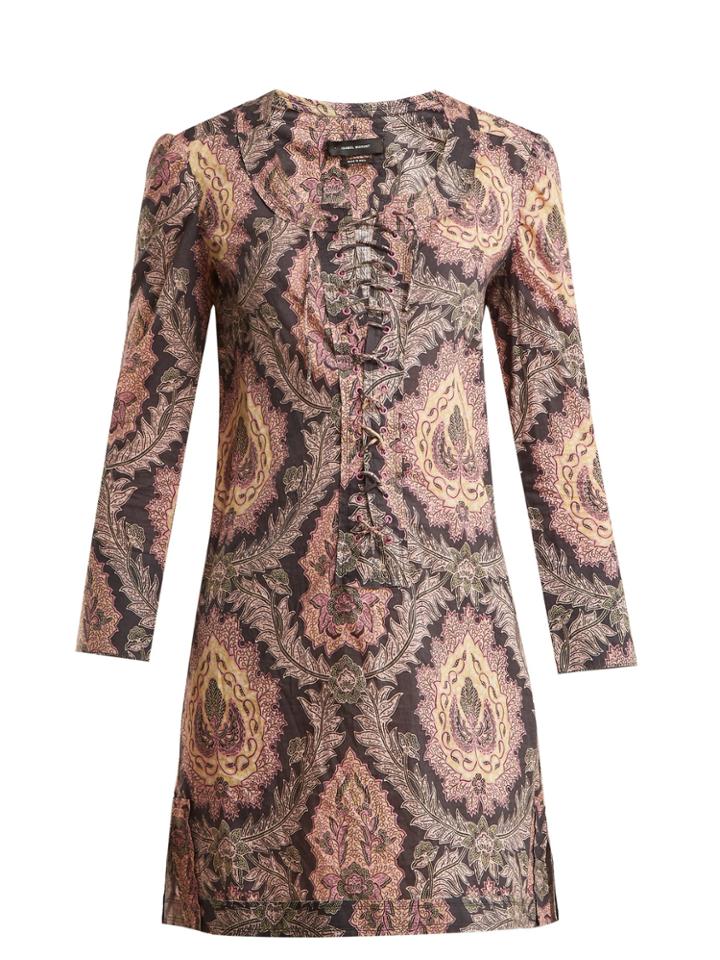 Isabel Marant Xisia Floral-print Lace-up Blouse