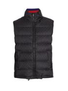 Gucci Self-stowing Hood Quilted Logo-jacquard Gilet