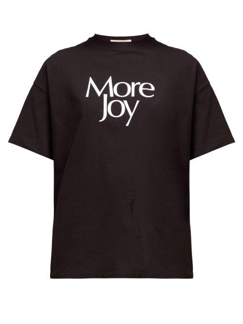 Matchesfashion.com Christopher Kane - More Joy Print Cotton T Shirt - Womens - Black
