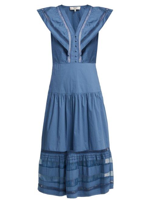 Matchesfashion.com Sea - Capri Cotton Dress - Womens - Blue