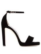 Matchesfashion.com Jimmy Choo - Misty 120 Velvet Sandals - Womens - Black