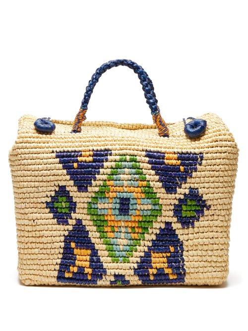 Matchesfashion.com Sensi Studio - La Maleta Straw Tote Bag - Womens - Beige Multi