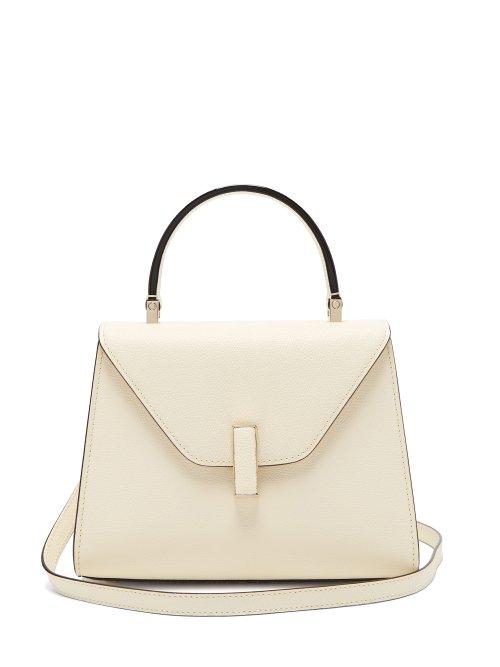 Matchesfashion.com Valextra - Iside Mini Leather Bag - Womens - White
