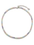 Amina Muaddi - Candy Rainbow Crystal Cup-chain Necklace - Womens - Multi