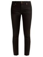 Matchesfashion.com Khaite - Alissa Mid Rise Slim Leg Boyfriend Jeans - Womens - Black