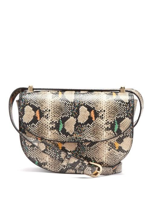 Matchesfashion.com A.p.c. - Genve Snake-effect Leather Cross-body Bag - Womens - Python