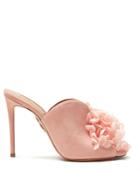 Aquazzura Lily Of The Valley 105 Floral-embellished Mules
