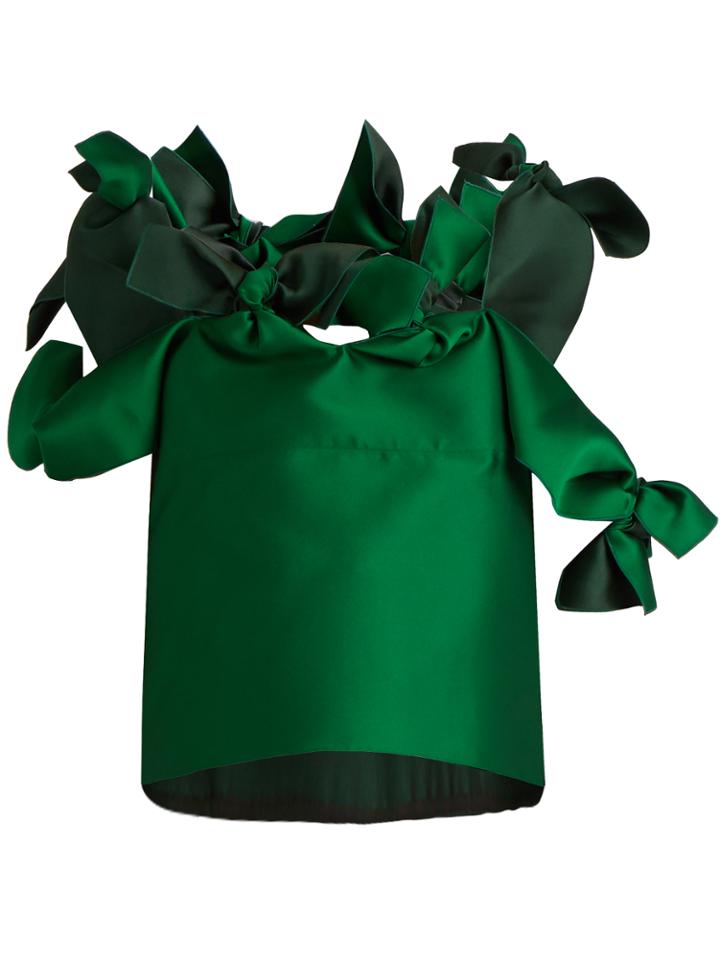 Maison Rabih Kayrouz Multi-ties Sleeveless Satin Top