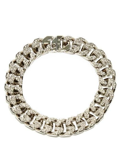 Givenchy - G-link Crystal-embellished Necklace - Womens - Crystal