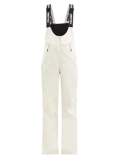 Matchesfashion.com Holden - Sadie Bib And Braces Soft-shell Ski Trousers - Womens - White