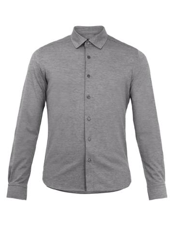 Zegna Sartorial Single-cuff Cotton-piqu Shirt