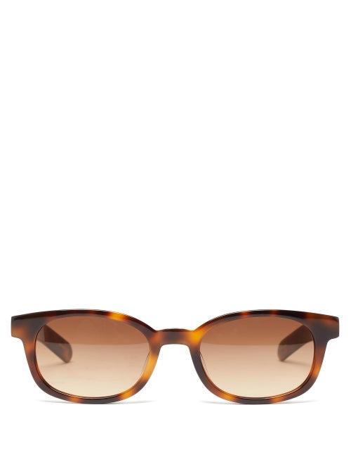 Matchesfashion.com Flatlist - Le Bucheron Square Frame Acetate Sunglasses - Mens - Tortoiseshell