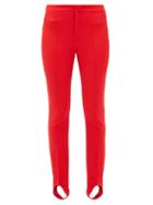Matchesfashion.com Moncler Grenoble - Slim Leg Stirrup Ski Trousers - Womens - Red