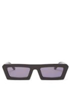 Matchesfashion.com Karen Walker Eyewear - Shipwrecks Rectangular Frame Acetate Sunglasses - Womens - Black