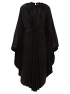 Matchesfashion.com Vetements - Pleated Jersey Midi Dress - Womens - Black