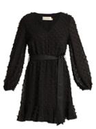 Matchesfashion.com Zimmermann - Painted Heart Confetti V Neck Dress - Womens - Black
