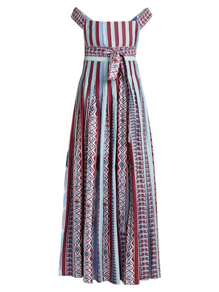 Le Sirenuse, Positano Gretta Arlechino-print Cotton Dress