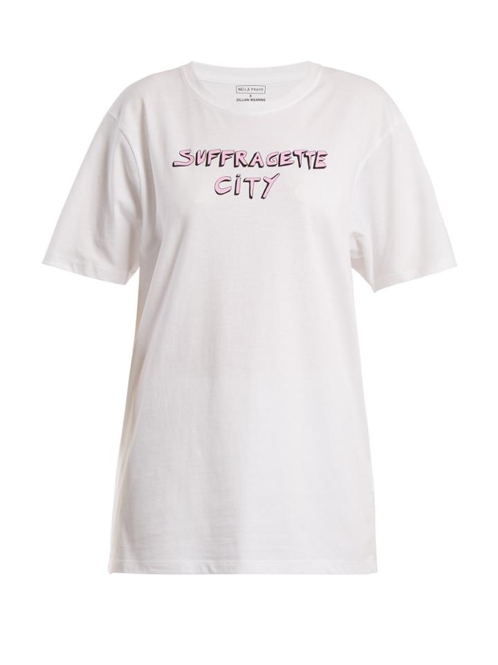 Bella Freud X Gillian Wearing Suffragette City T-shirt