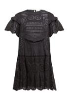 Matchesfashion.com Sea - Zinnia Broderie Anglaise Cotton Mini Dress - Womens - Black