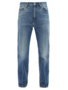 Matchesfashion.com Gucci - Stonewashed Straight-leg Jeans - Mens - Blue