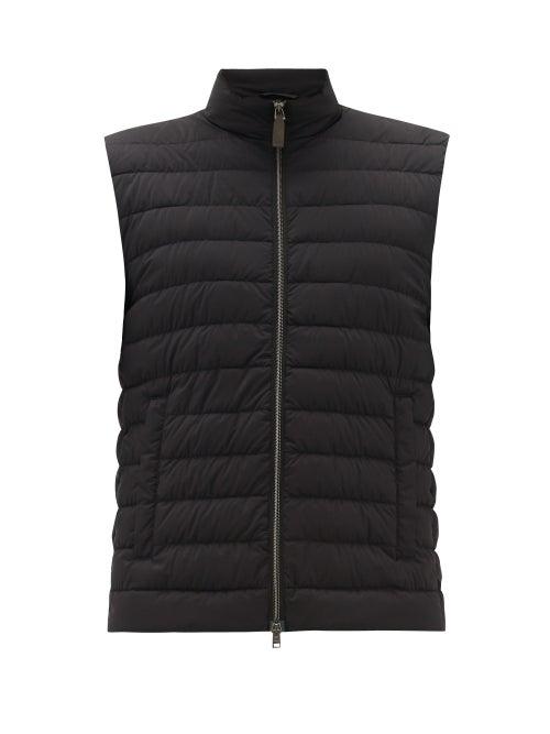 Matchesfashion.com Herno - Quilted-down Gilet - Mens - Black