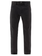 Matchesfashion.com Valentino - Vltn-patch Straight-leg Jeans - Mens - Black