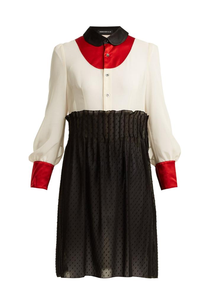 Undercover Peter Pan-collar Chiffon Dress
