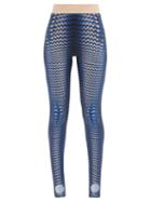 Matchesfashion.com Marine Serre - Fuseaux Moonfish Skin-print Jersey Leggings - Womens - Blue Print