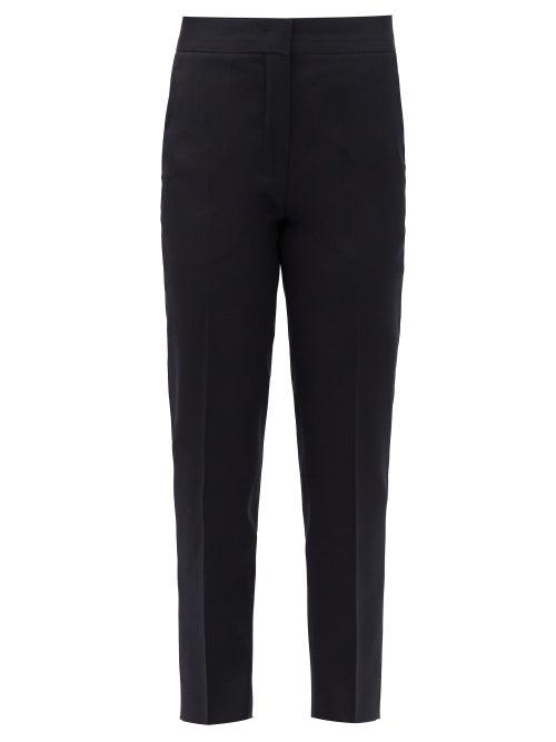 Matchesfashion.com Jil Sander - Emilio Cropped Wool-gabardine Suit Trousers - Womens - Navy