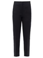 Matchesfashion.com Jil Sander - Emilio Cropped Wool-gabardine Suit Trousers - Womens - Navy