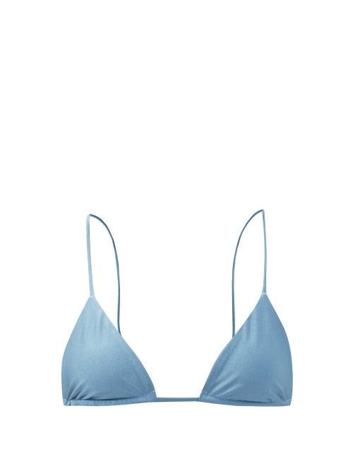 Ladies Beachwear Jade Swim - Via Triangle Bikini Top - Womens - Blue