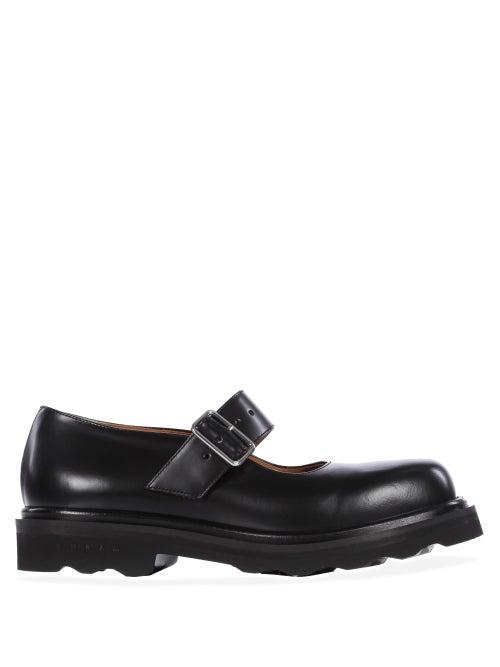 Matchesfashion.com Marni - Trek-sole Leather Mary-jane Shoes - Womens - Black