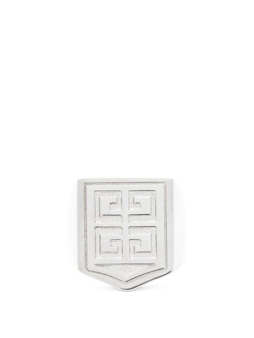 Matchesfashion.com Givenchy - 4g-engraved Signet Ring - Mens - Silver