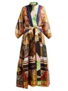Matchesfashion.com Rianna + Nina - Vintage Patchwork Silk Kimono - Womens - Multi